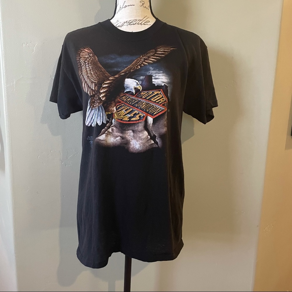 Vintage Harley Davidson Motorcycle Alaska T 1986